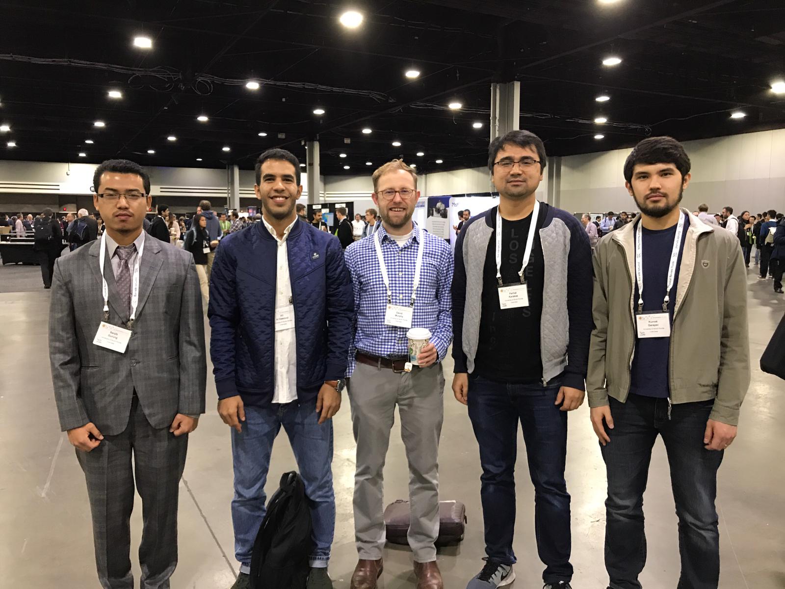 lab members at APS DFD 2018, Atlanta world congress center